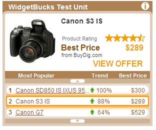 Widgetbucks ad unit sample Widgetbucks ad unit sample