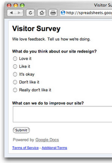 Create live surveys on your blog