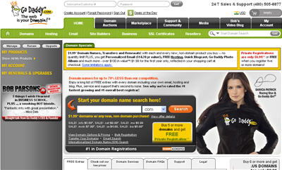 cheap web hosting at Godaddy